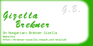 gizella brekner business card